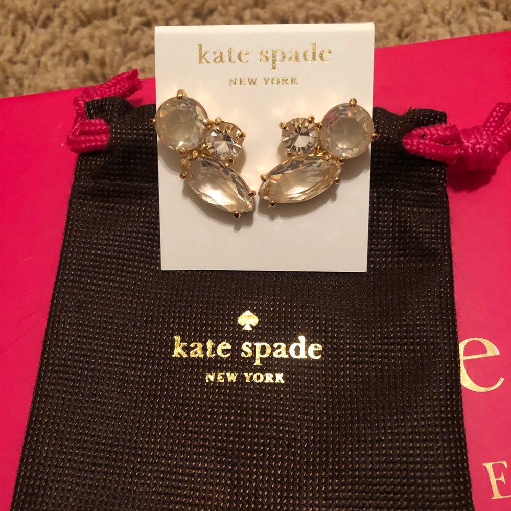 NWT Authentic Kate Spade Cluster Earrings